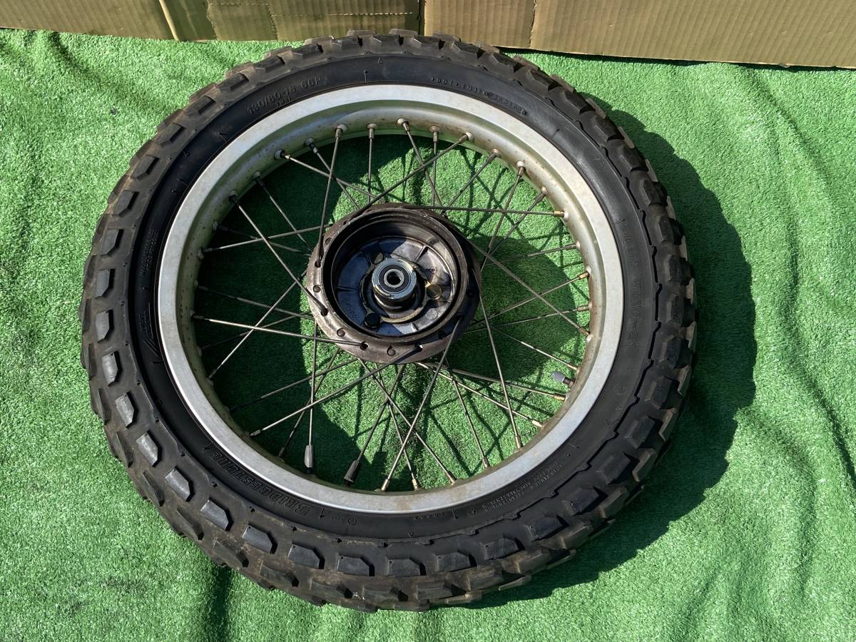 TW TW200 TW225 フロントホイール タイヤ付 2.50X18 130/80-18 2JL