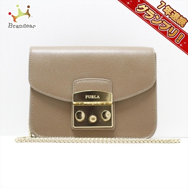 フルラ FURLA ショルダーバッグ メトロポリス レザー ダークブラウン