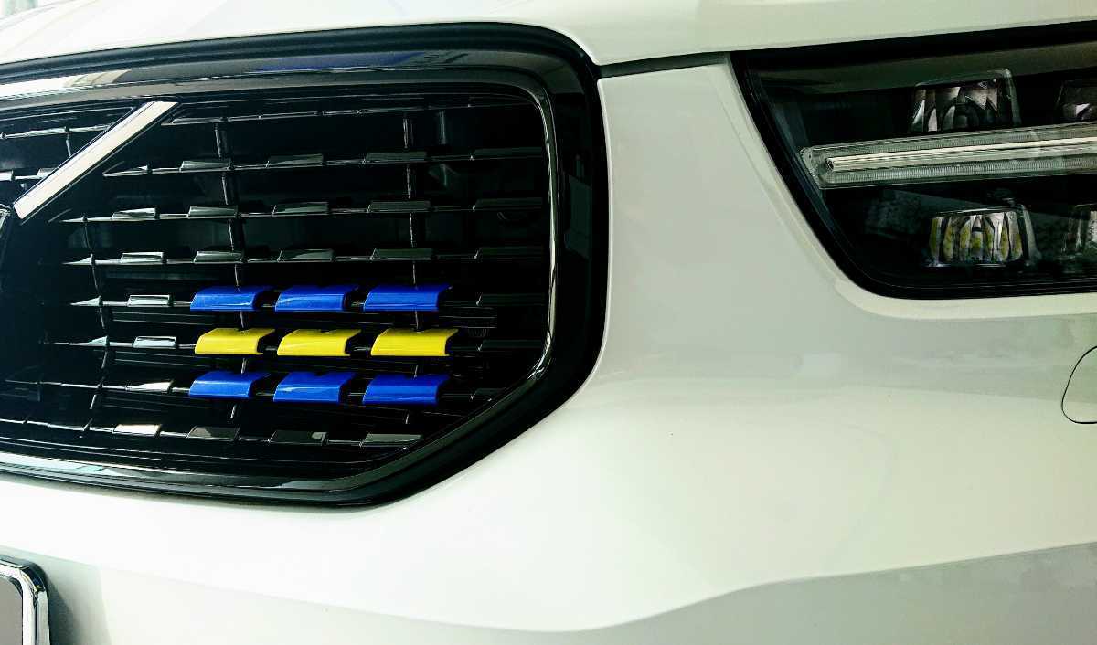 R-DESIGN専用 XC40 XC60 XC90 スウェーデンカラー フロントグリル 