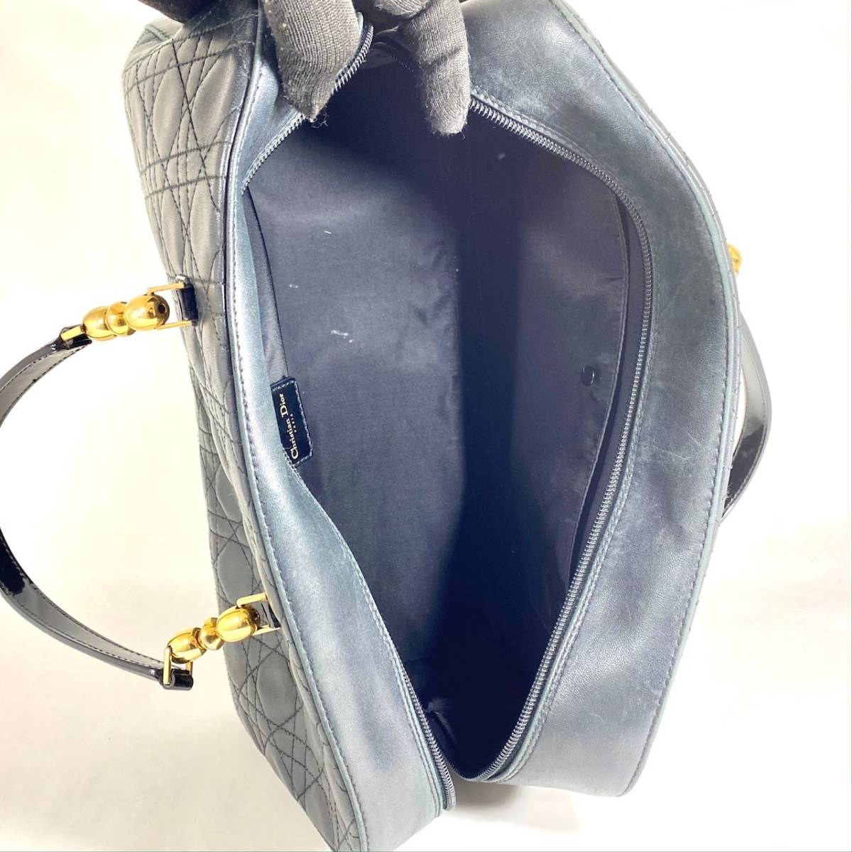 1円スタ！☆激レア☆Christian Dior カナージュハンドバッグ レディ 