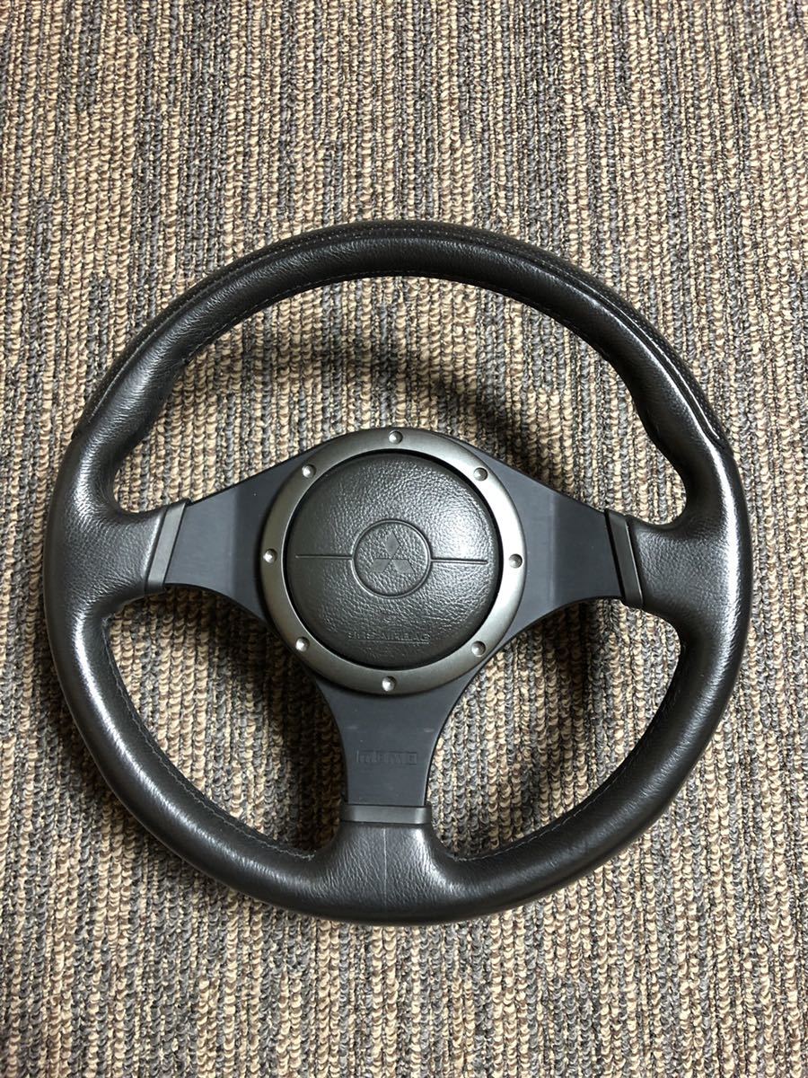 三菱 ランサーエボリューション 9MR純正MOMO ステアリング 