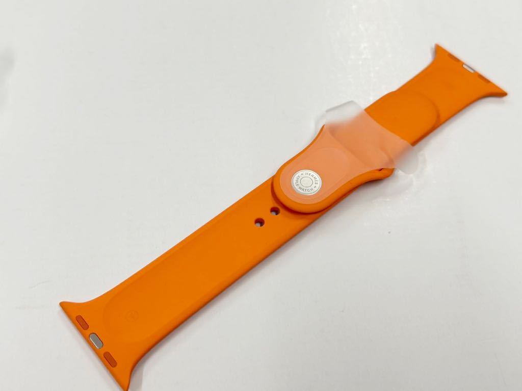 ☆即決未使用 Apple Watch HERMES 限定 オレンジ スポーツバンド 45mm