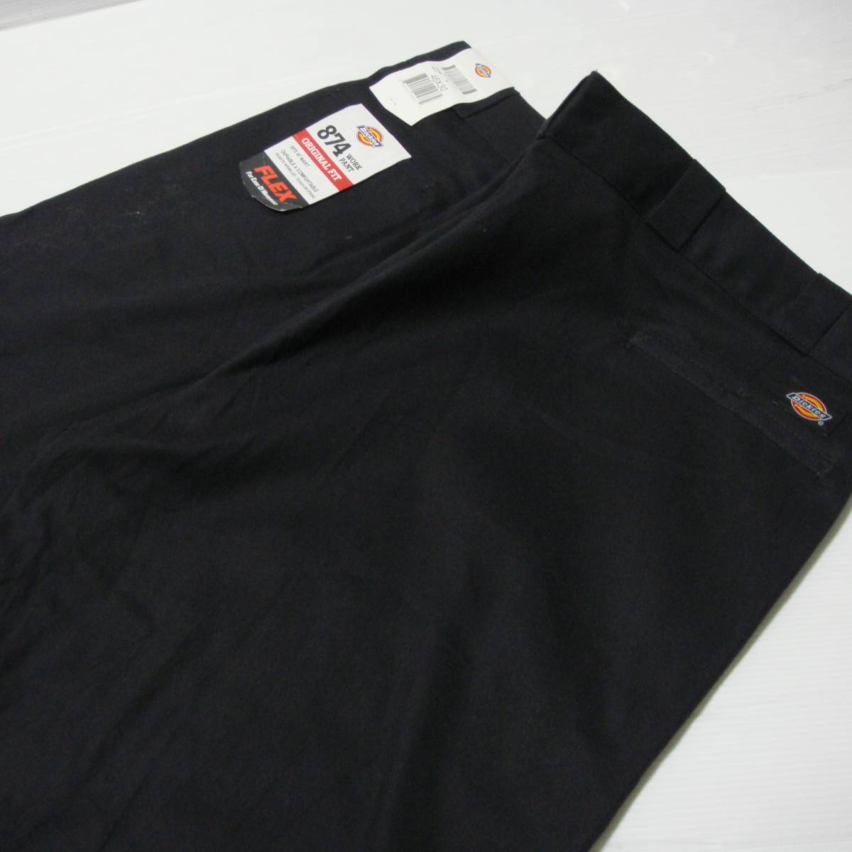 ■新品 ^^ 送料0 ディッキーズ/Dickies【 黒 874 超BIG ワークパンツ】w 46 inch 実寸118cm L76cm■アメリカ USA チノパン 未使用タグ付 M8