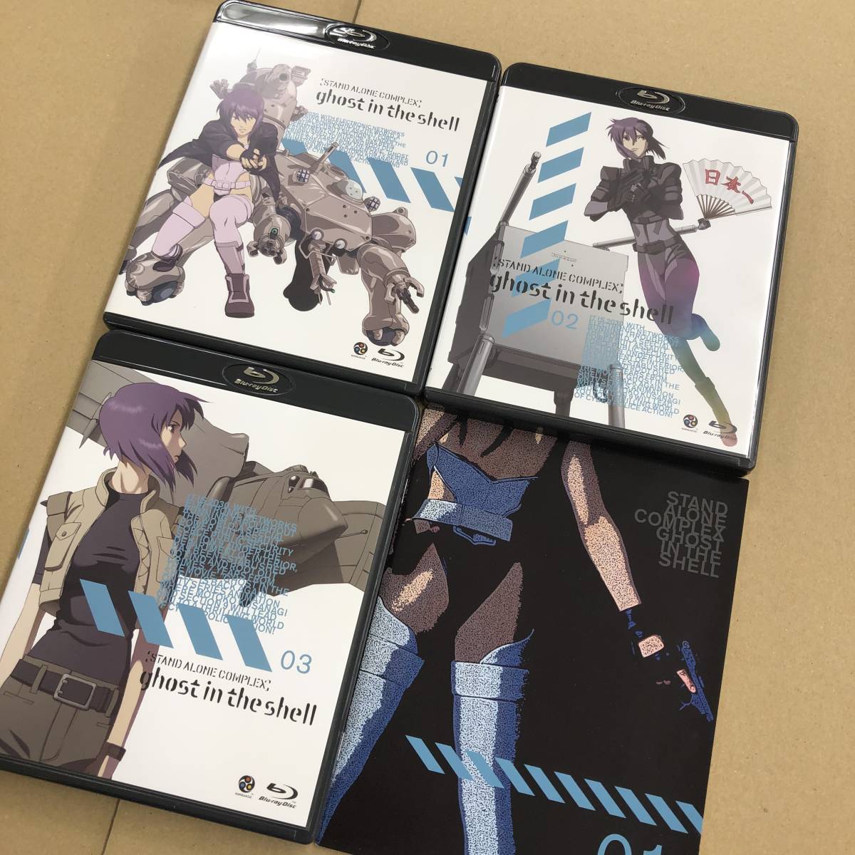 □ 攻殻機動隊 STAND ALONE COMPLEX Blu-ray Disc BOX 1&2【Blu-ray3点