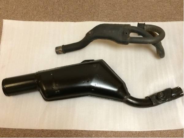 xlr250r（MD22）純正 マフラーエキパイ XLR250R MD22 純正マフラー エキパイ(マフラー本体（純正）)｜売買され