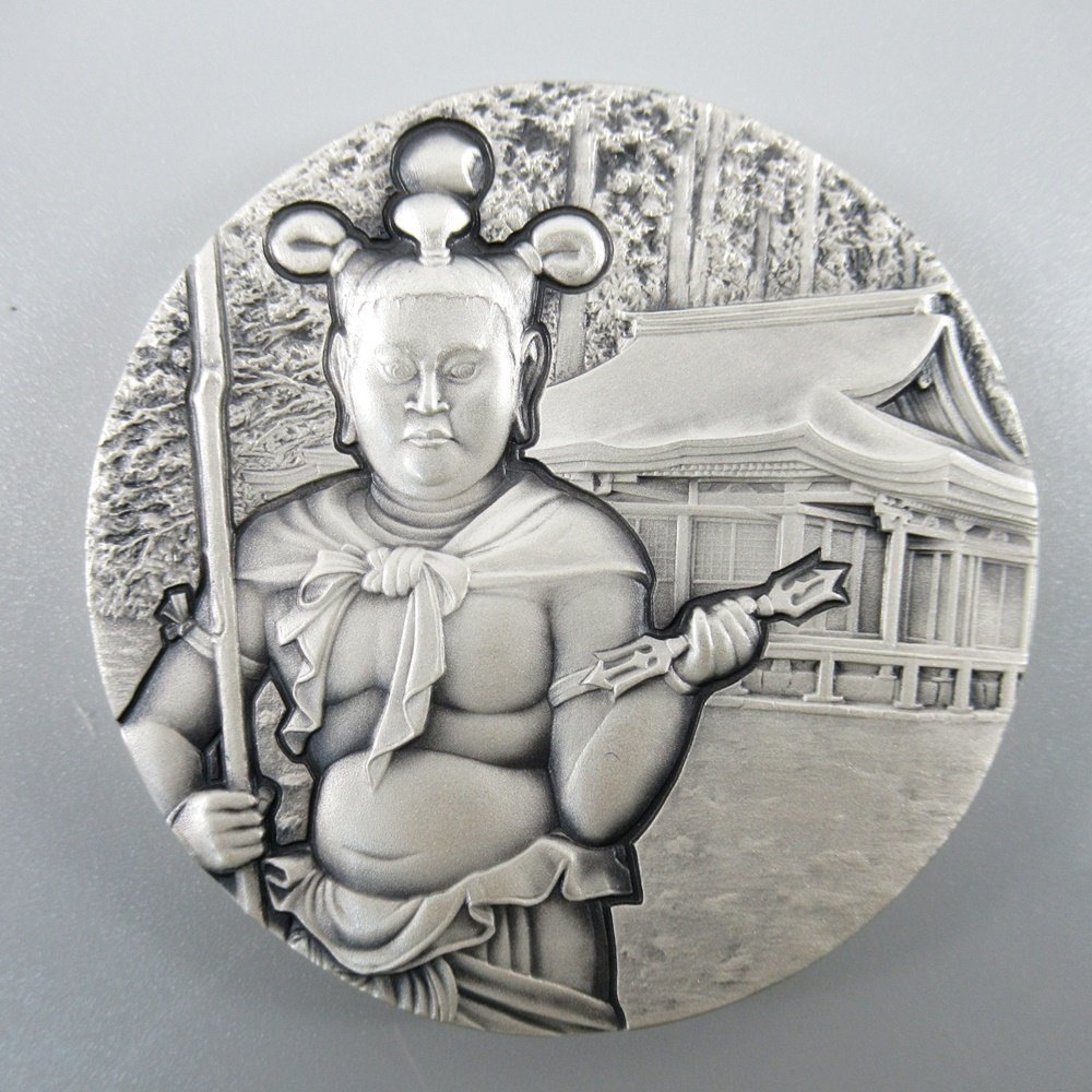 国宝章牌 「高野山 金剛峯寺」 純銀メダル ケース付き 造幣局 silver 