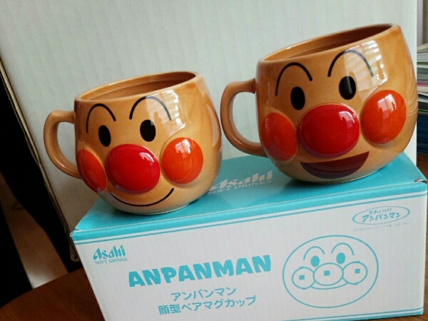 アンパンマン温冷庫 ランドセル型バッグ 顔型ペアマグカップ(アサヒ 