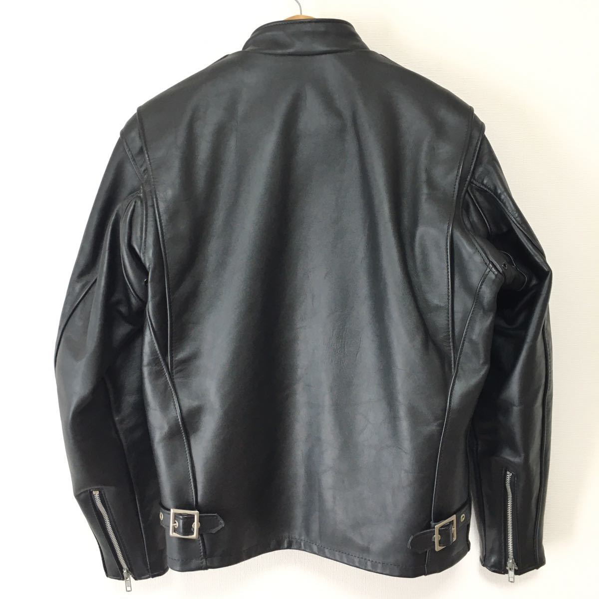 美品‼️schott DUROJAC 立襟シングルライダース 38インチ DUROJAC by