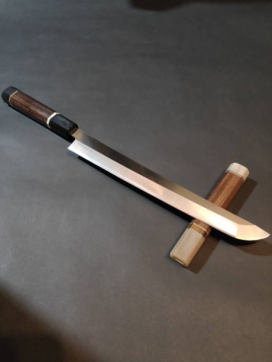 数量限定，新作】 鞘付 V金10号本焼先丸柳刃包丁