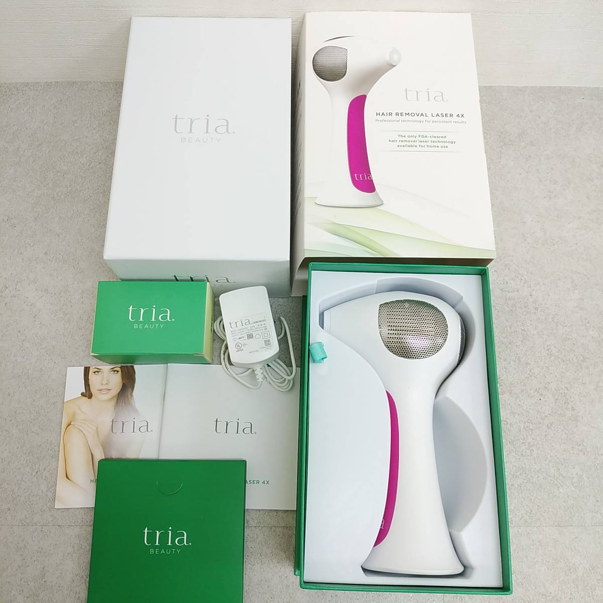 8k351bk tria BEAUTY/トリア ビューティ/HAIR REMOVAL LASER 4X/LHR 4.0/パーソナルレーザー/家庭用/脱毛器