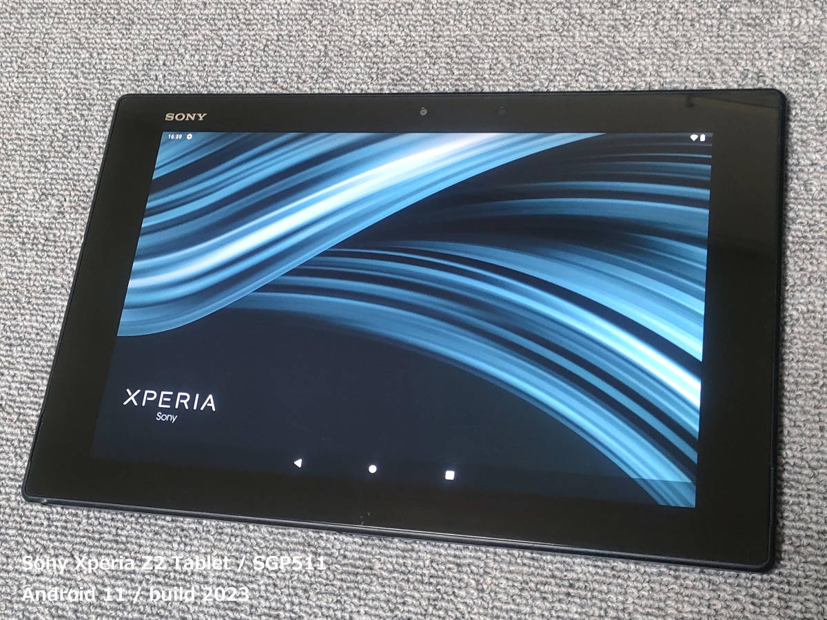 Android11 Xperia Z2 Tablet 美品 SONY純正ケース付 ストレージ追加 10