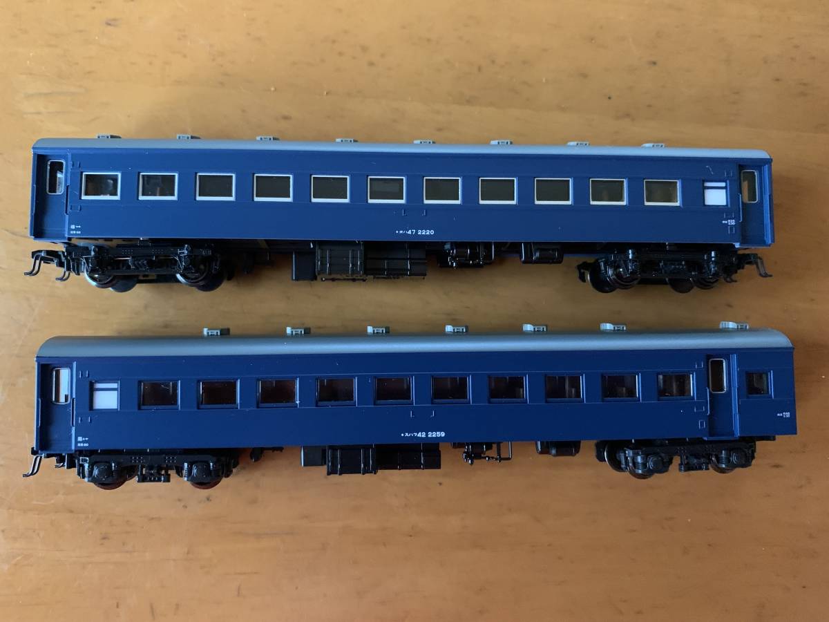 KATO 旧形客車6両セット ブルー オハ35 スハ43 オハ47 オハフ33