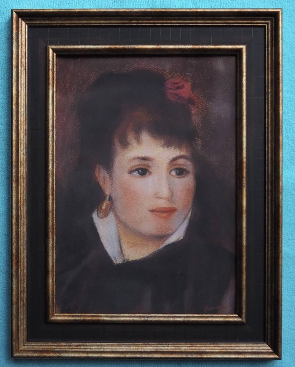 ルノアール絵画 帽子の女 ルノワール ルノワール 白い帽子の女 15 油絵