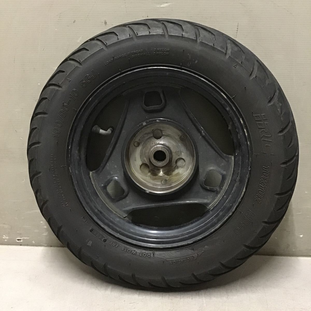 t4-11 スズキ アドレスV125 CF46A リアホイール タイヤ セット 動作確認済み 純正部品