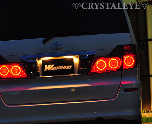 10系 後期 アルファード 丸型6連バルカンファイバー LEDテール