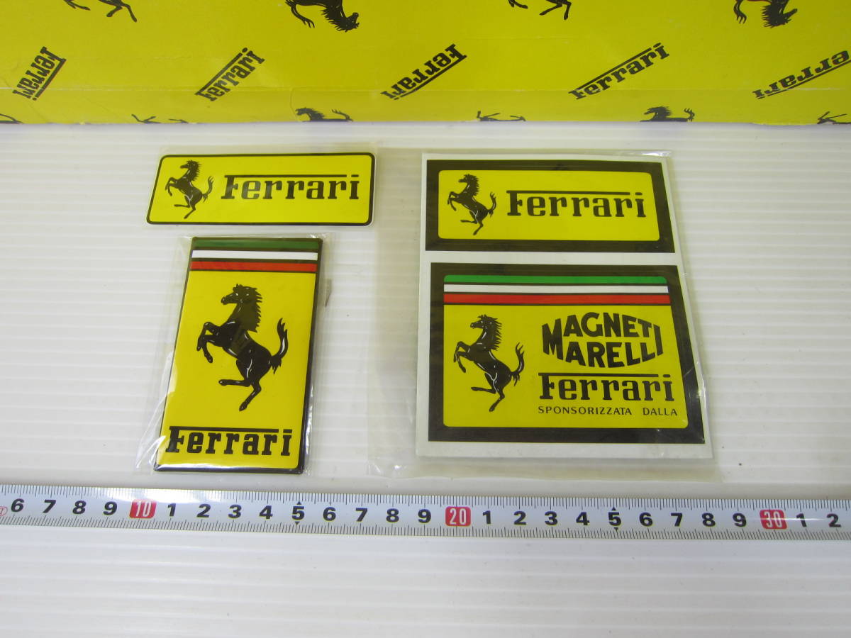 新品 絶版品◇フェラーリFERRARI 立体マグネット エンブレム ＆ 跳ね馬 