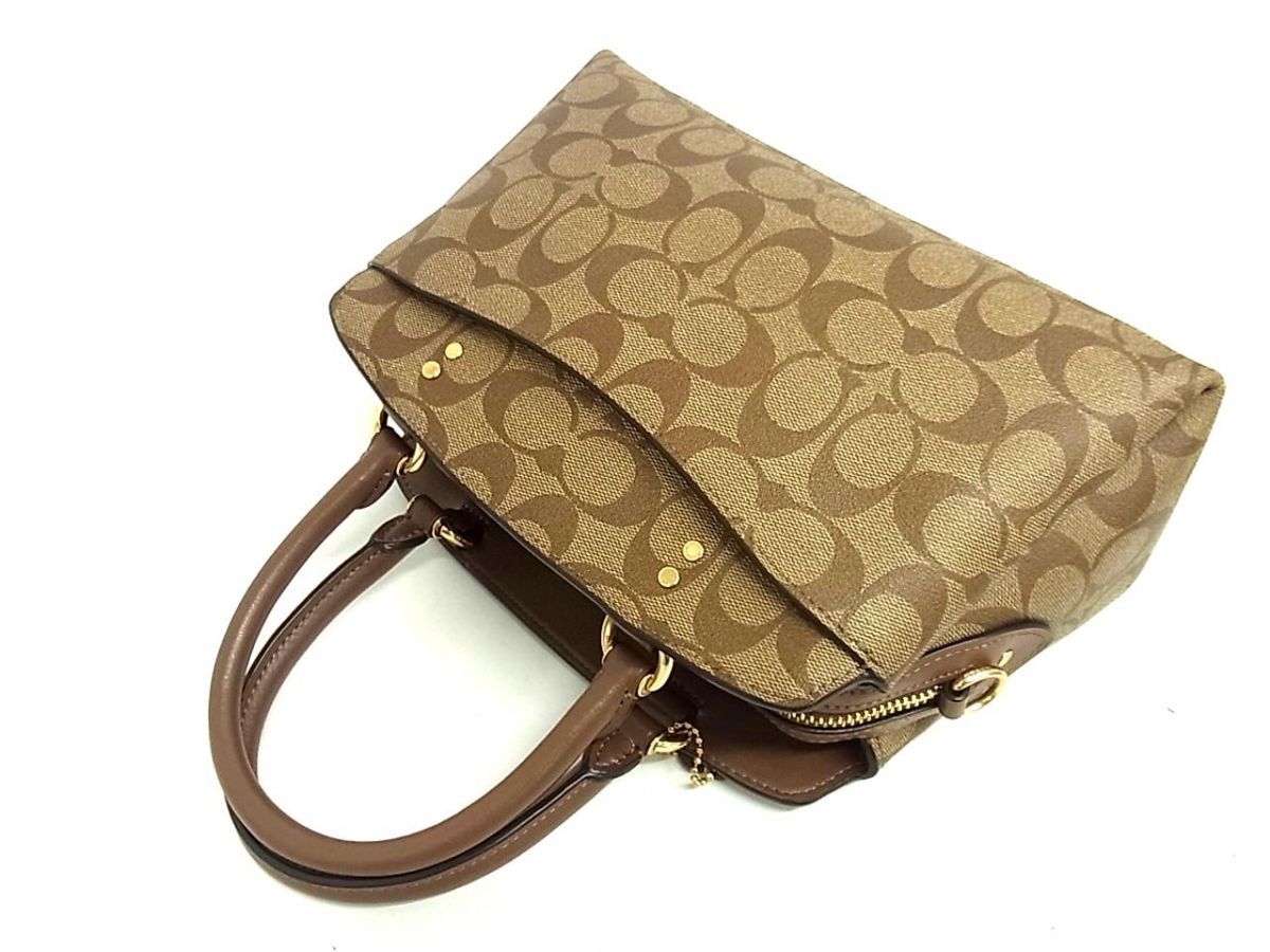 1円 □極美品□ COACH コーチ 91494 ミニ リリー シグネチャー PVC 