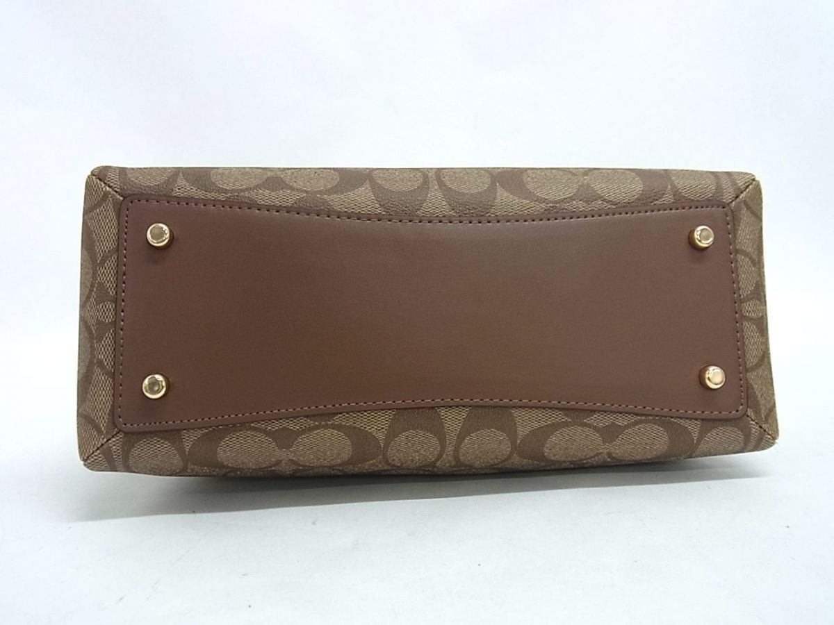 1円 □極美品□ COACH コーチ 91494 ミニ リリー シグネチャー PVC
