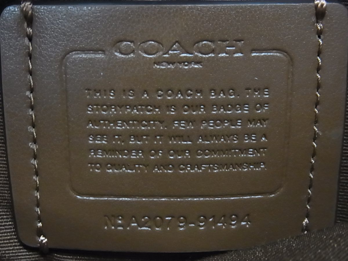 1円 □極美品□ COACH コーチ 91494 ミニ リリー シグネチャー PVC 