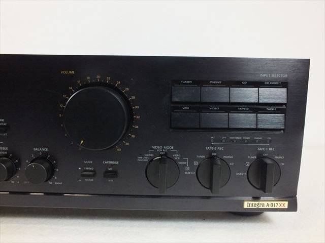 整備済 程度良 ONKYOオンキョー プリメイン Integra A-817XX 整備済