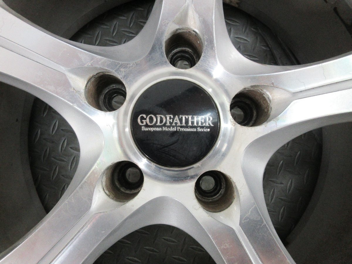 □中古ホイール□ GODFATHER 18インチ 8.5J 9.5J +35 5H 114.3 アルミ 