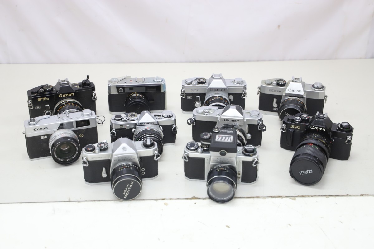 Canon Pentax Olympus Nikon OLYMPUS PENTAX Camera Film Lens 