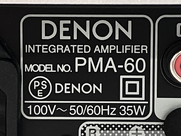 DENON PMA-60 プリメイン アンプ 2017年製 オーディオ 音響 機器 中古
