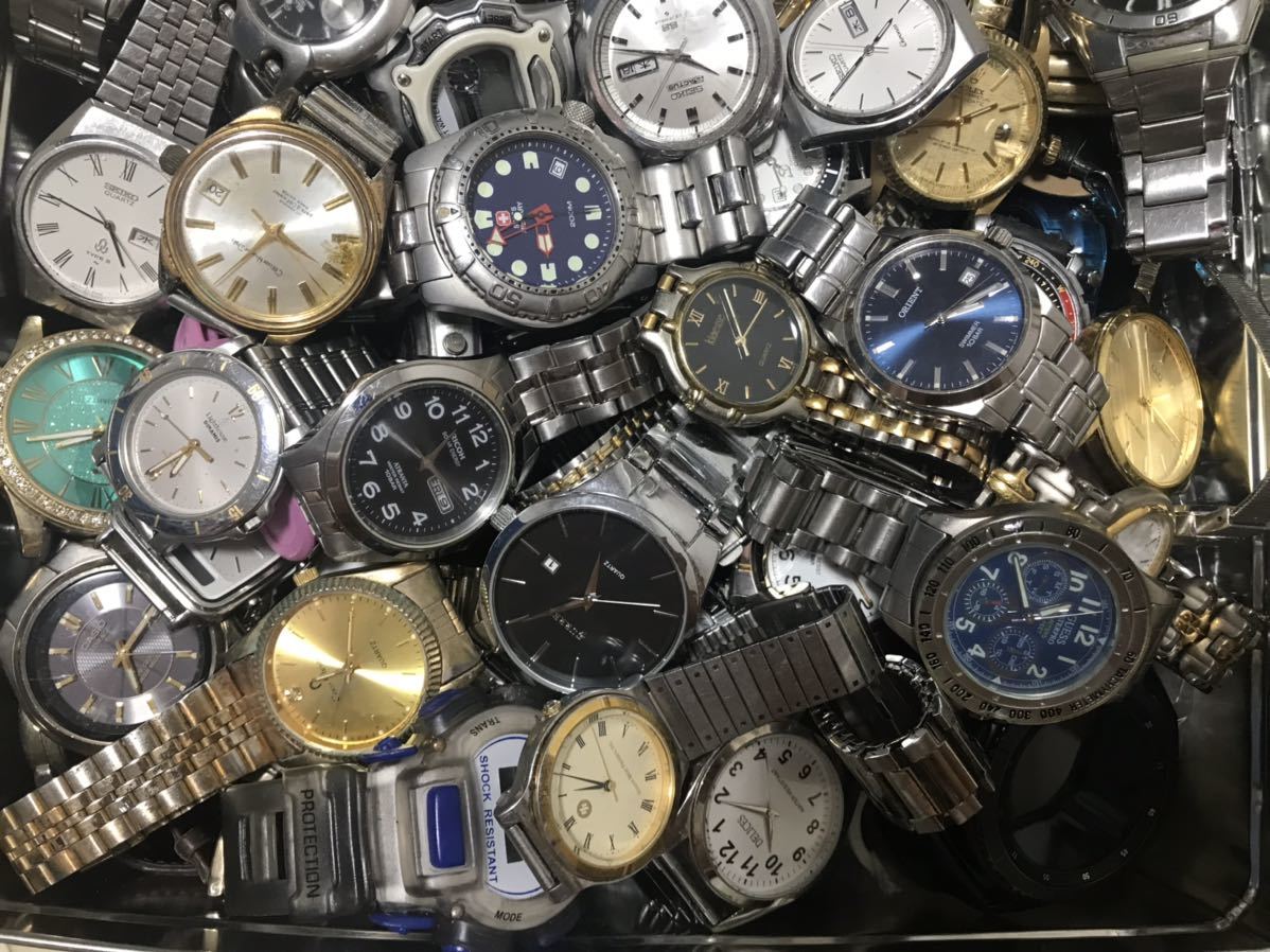 腕時計　まとめ売り　SEIKO CITIZEN CASIO等　ジャンク品　大量 100点以上SEIKO CITIZEN CASIO セイコー シチズン カシオその他海外
