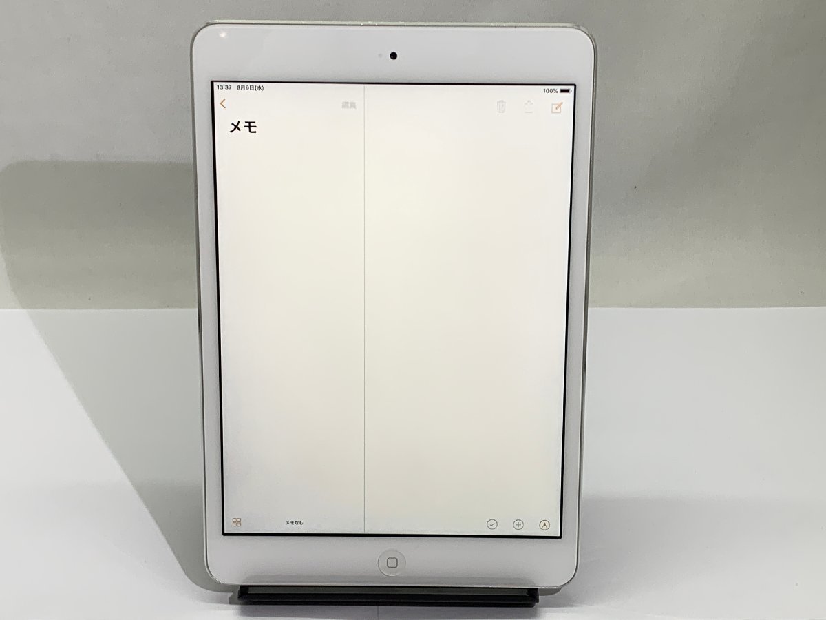 1円スタート！！ Apple iPad mini 2 Wi-Fiモデル 32GB シルバー ME280J 