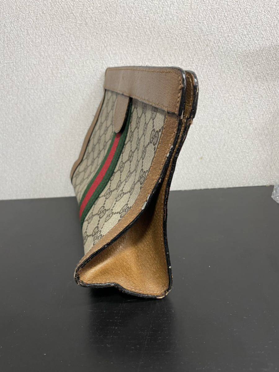GUCCI オールドグッチ シェリーライン クラッチバッグ セカンドバッグ 