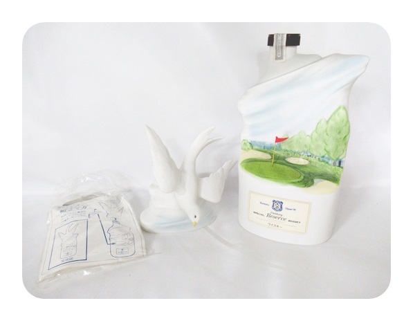 1円～ 未開栓 SUNTORY WHISKY Reserve '91 サントリー オープン 記念ボトル ウイスキー 750ml 陶器 1991年