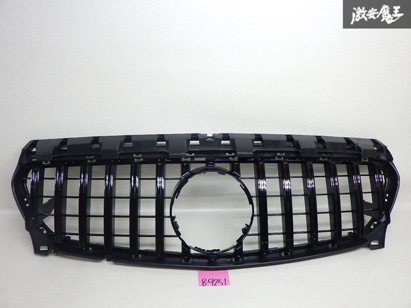 社外 W117 CLA パナメリカーナグリル フロントグリル ラジエーターグリル グリル 艶あり 黒系 ブラック 即納 ベンツ AMG風