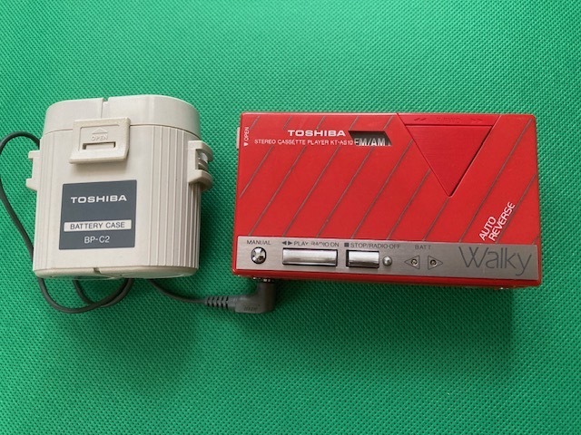 東芝 TOSHIBA ウォーキー Walky KT-AS10 レッド ラジオチューナー RP 