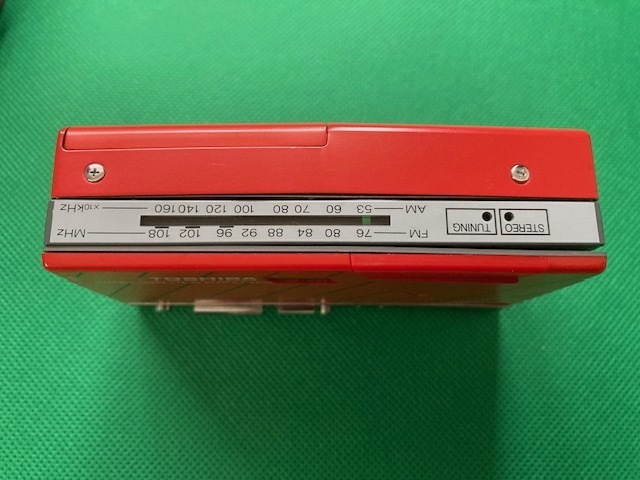 東芝 TOSHIBA ウォーキー Walky KT-AS10 レッド ラジオチューナー RP