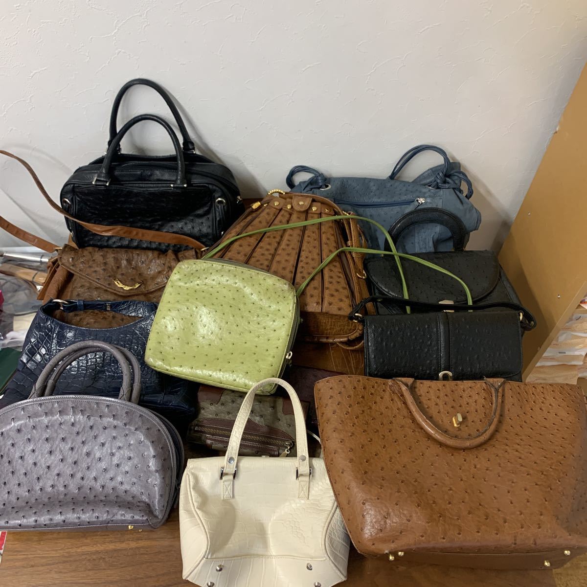 高級 エキゾチックレザー genten クロコ 2WAY ショルダーバッグ ワニ 