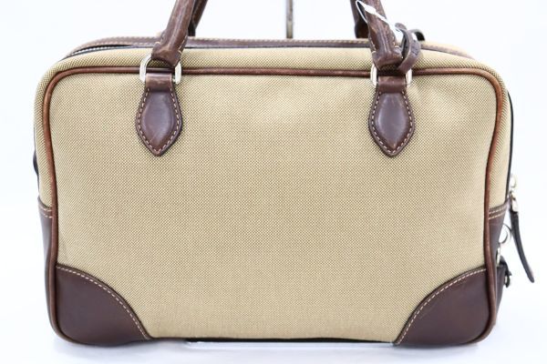 1円都 PRADA プラダ カナパ ジャガード レザー ハンドバッグ ボストン