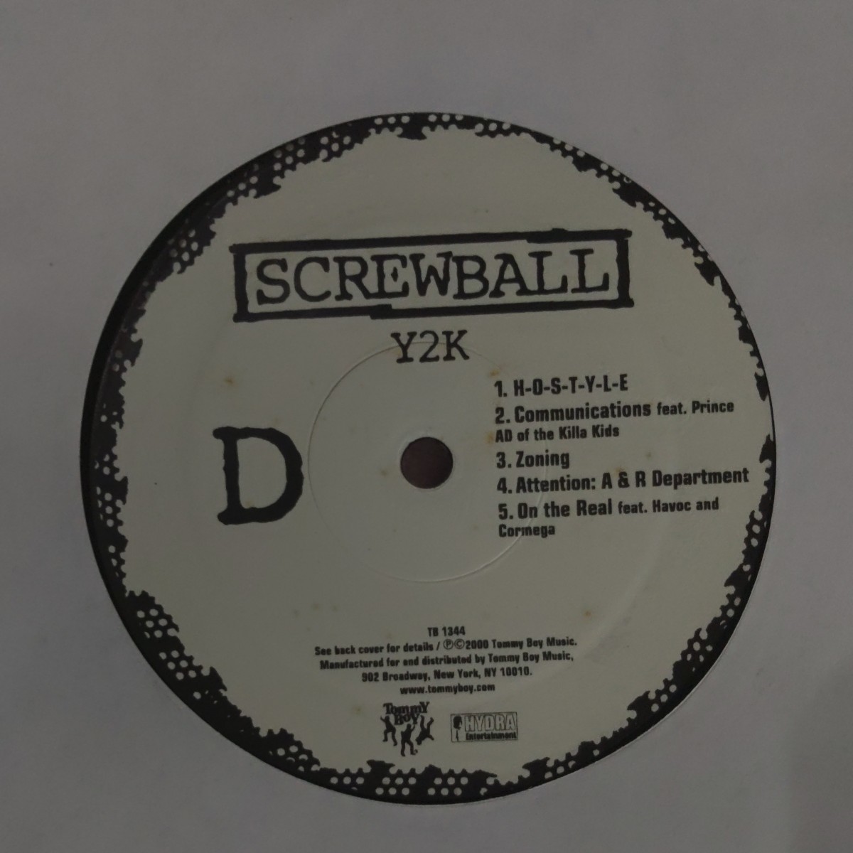 SCREWBALL/Y2K/スクリューボール/TOMMY BOY/2LP/USオリジナル SCREWBALL/Y2K/スクリューボール/TOMMY BOY/2LP/USオリジナル