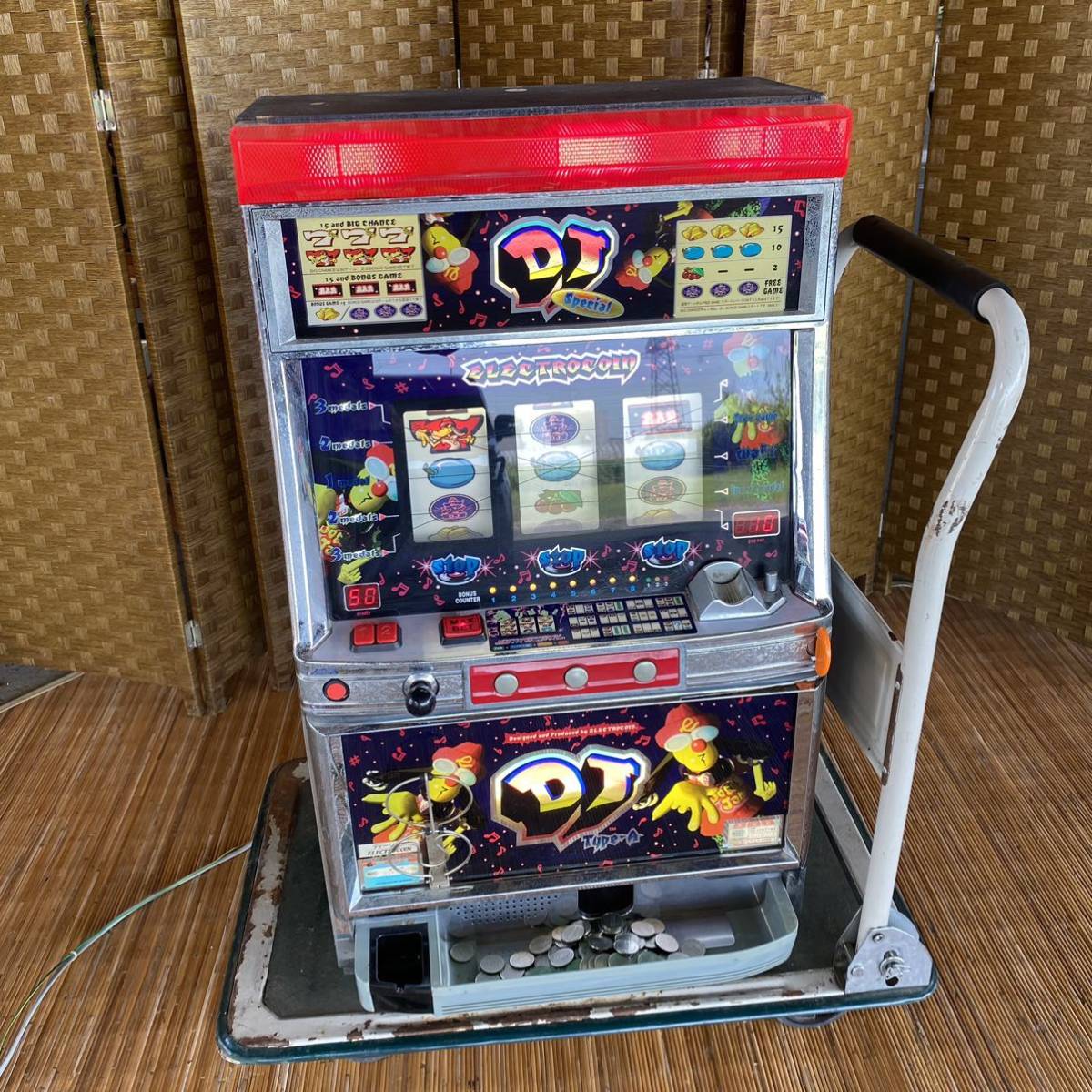 ◇レトロ DJ ディージェー パチスロ 実機 エレクトロコインジャパン