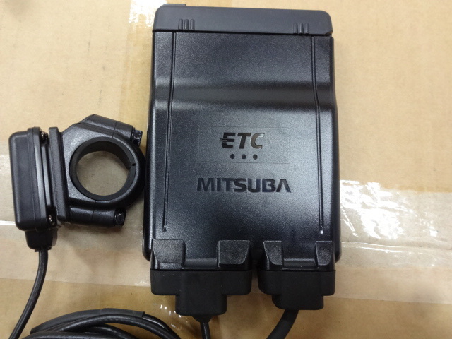 二輪車 ETC車載器 ミツバ MSC-BE61 別体式 アンテナ分離型 動作OK