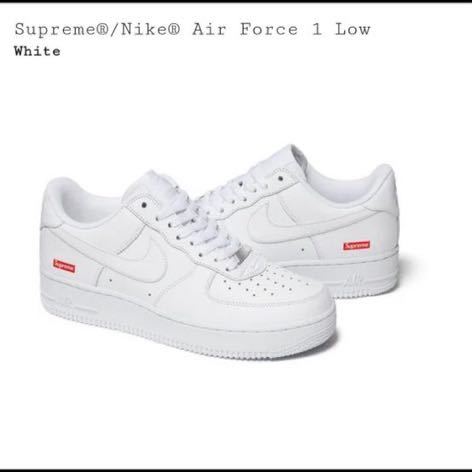 国内正規品　新品未使用 Supreme Nike Air Force 1 Low White US8.5 26.5cm