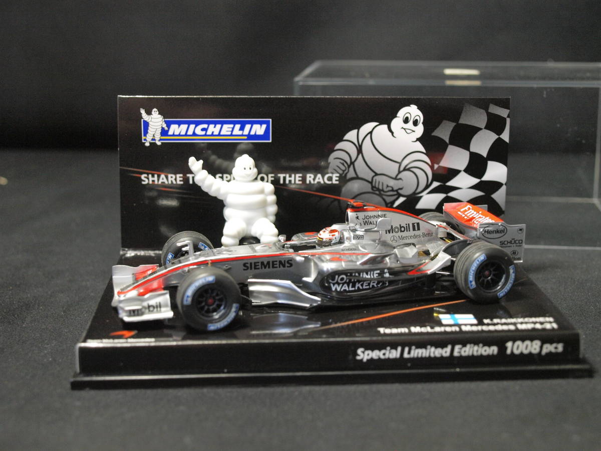 MINICHAMPS 1/43 Team McLaren Mercedes MP4-21 K.RAIKKONEN Michelin