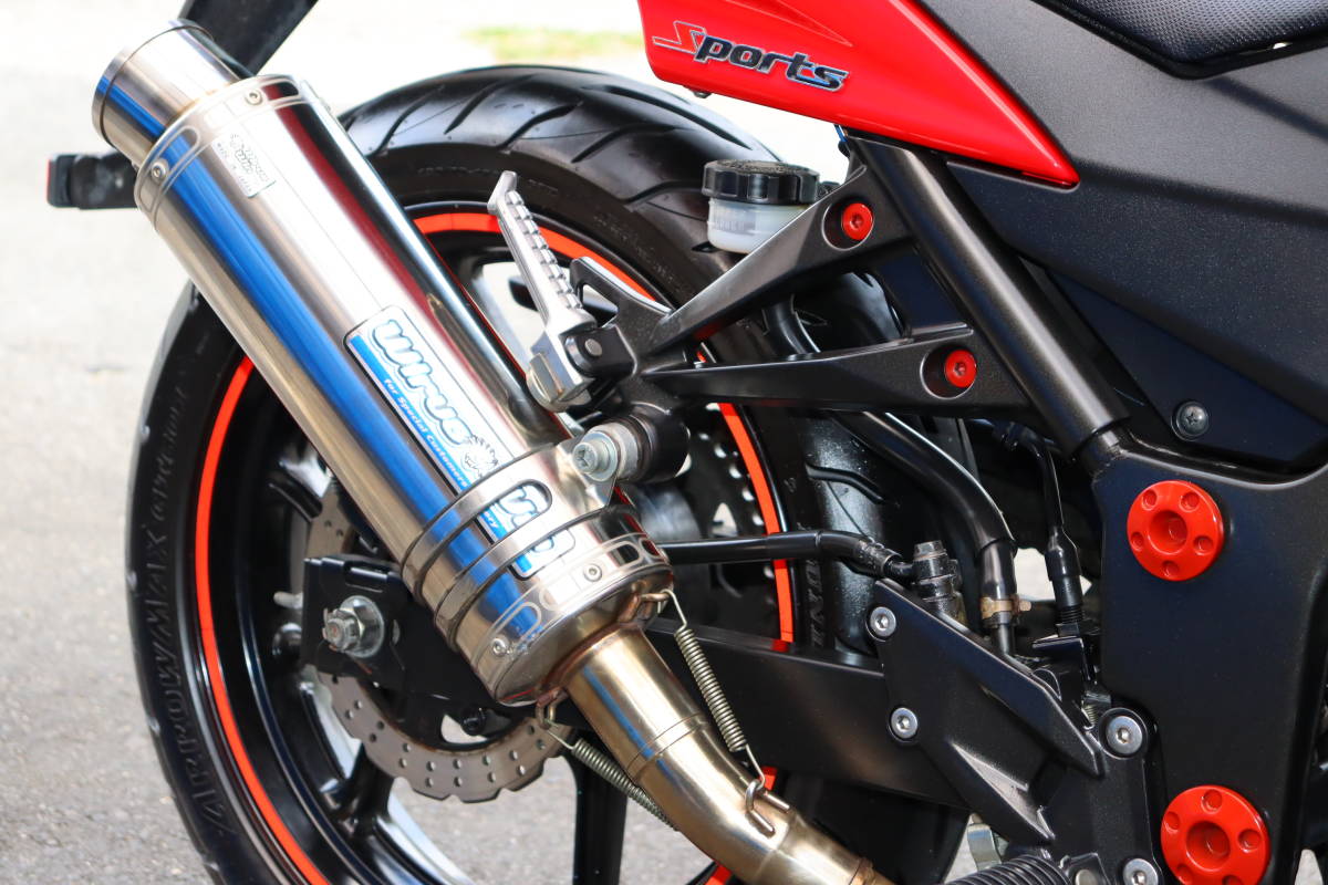 ☆ニンジャ250R☆低走行13337km☆メチャ綺麗☆WirusWinマフラー☆快調 
