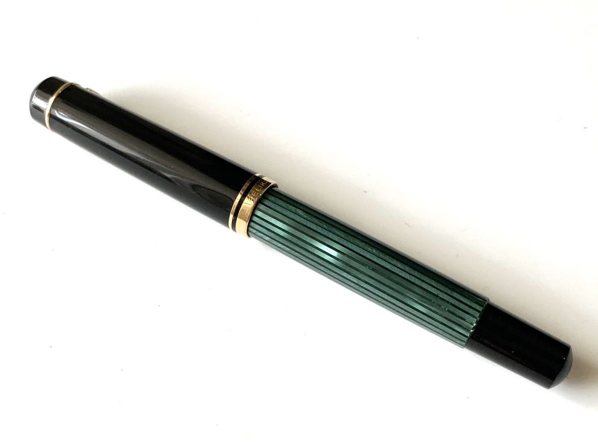 ペリカン Pelikan スーベレーン M400 万年筆 緑縞 ペン先14C-585 M