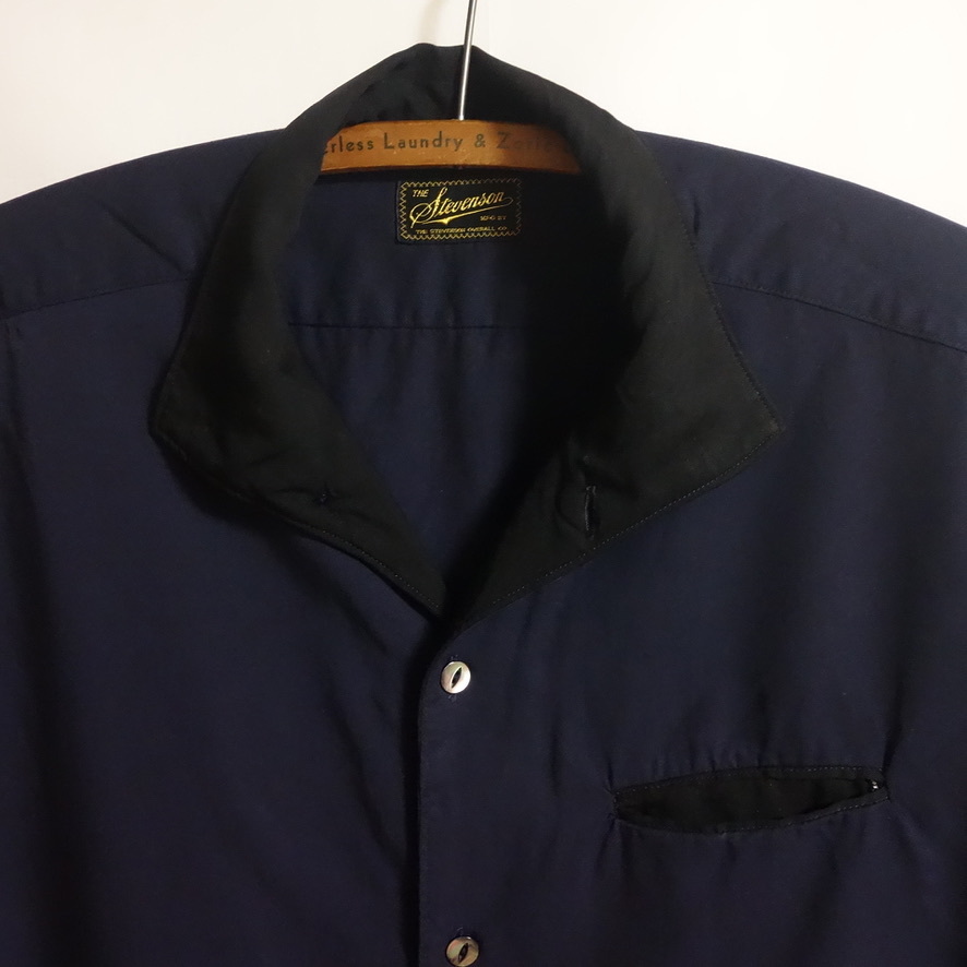 STEVENSON OVERALL CO. イタリアンカラー シャツ「Ducktailer」M 