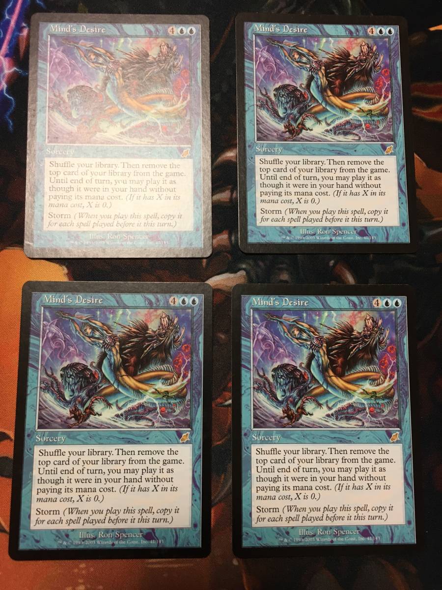 MTG 精神の願望 英語サインド4枚 MTG 精神の願望/Mind's Desire 英語4枚セット 精神の願望 MTG 英語