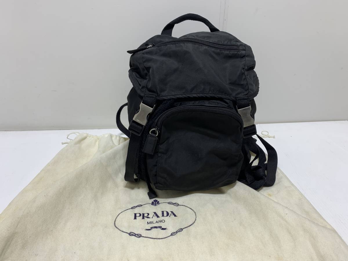 23012◆PRADA　プラダ　リュック　リュックサック　ナイロン　三角ロゴ【写真追加あり】◆