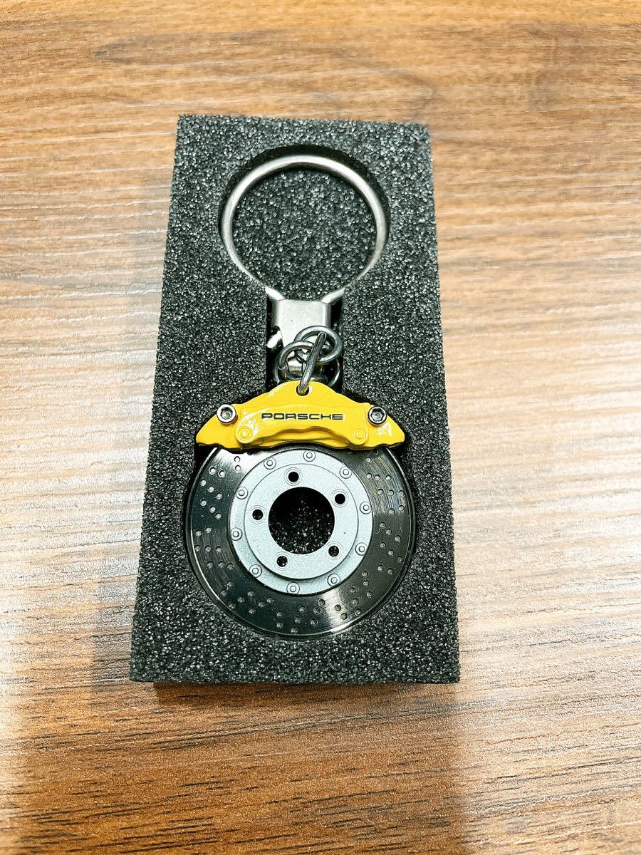 ポルシェブレーキローター型キーホルダー 