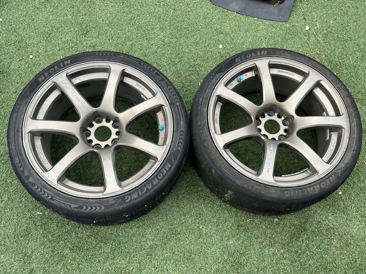 WORK EMOTION XT7 18インチ 9.5j+20 114.3 5H 2本ワークエモーション 