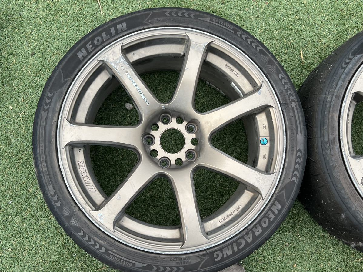 WORK EMOTION XT7 18インチ 9.5j+20 114.3 5H 2本ワークエモーション 