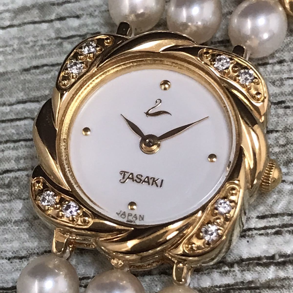 田崎真珠 パール腕時計 